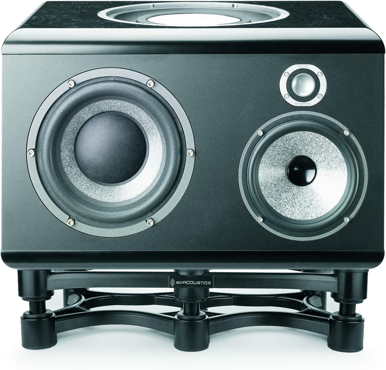 IsoAcoustics Iso-Stand Series Speaker Isolation Stands with Tilt Adjustment: Iso-430 (17' x 9') Single