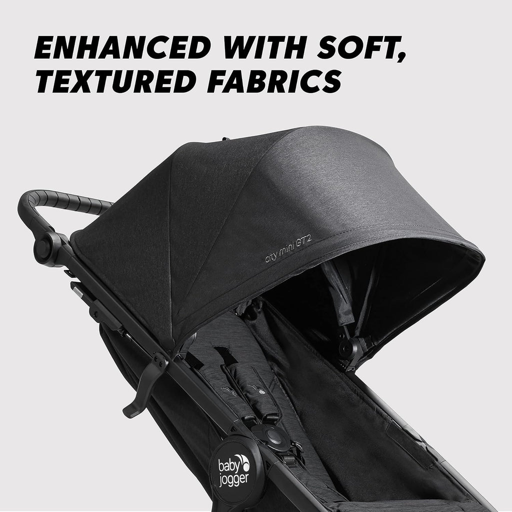 Baby Jogger® City Mini GT2 All-Terrain Travel System, Car Seat Stroller Combo with City GO 2 Infant Car Seat, One Hand Fold Baby Stroller, Opulent Black