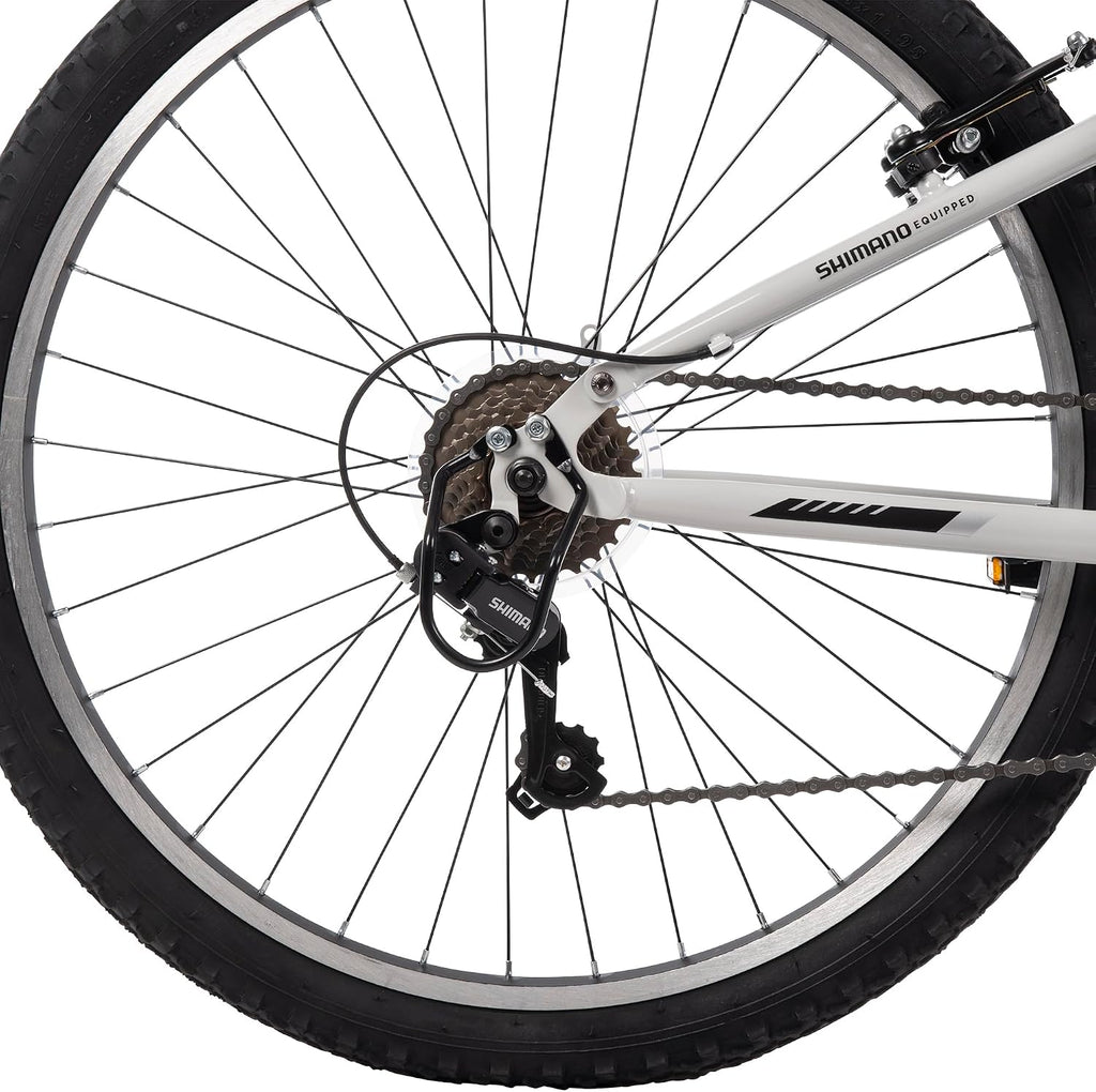Huffy Stone Mountain Bike for Men and Women, 20'/24'/26', 6-Speed (20') or 21-Speed, Front or Dual Suspension (Varies), Multiple Colors, Adjustable Saddle, Shimano Equipped, All-Terrain Tires