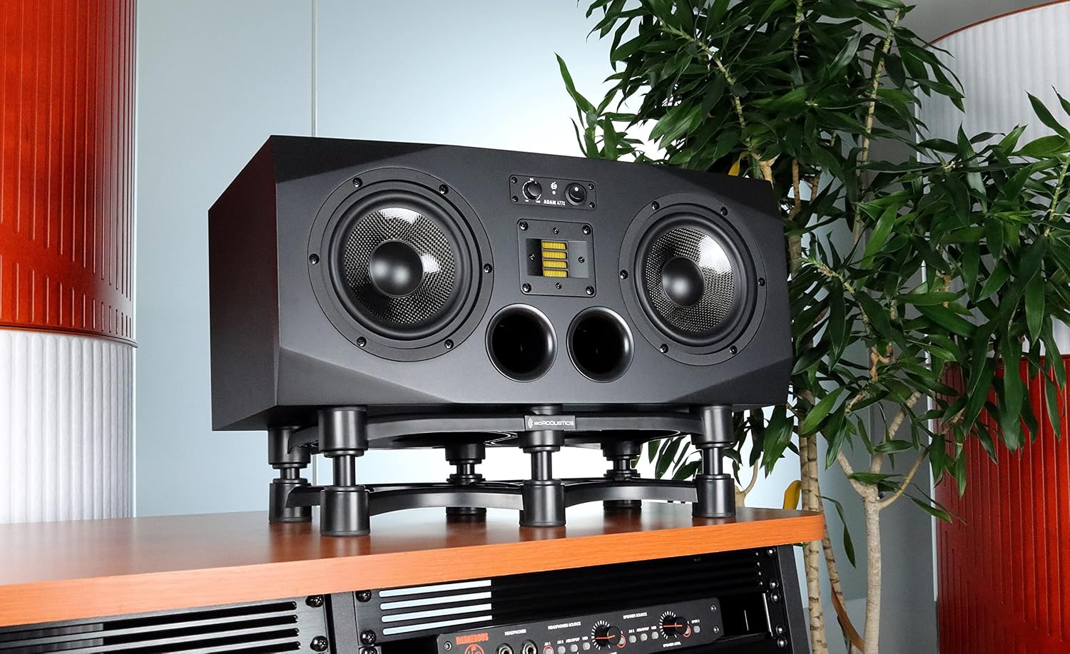 IsoAcoustics Iso-Stand Series Speaker Isolation Stands with Tilt Adjustment: Iso-430 (17' x 9') Single