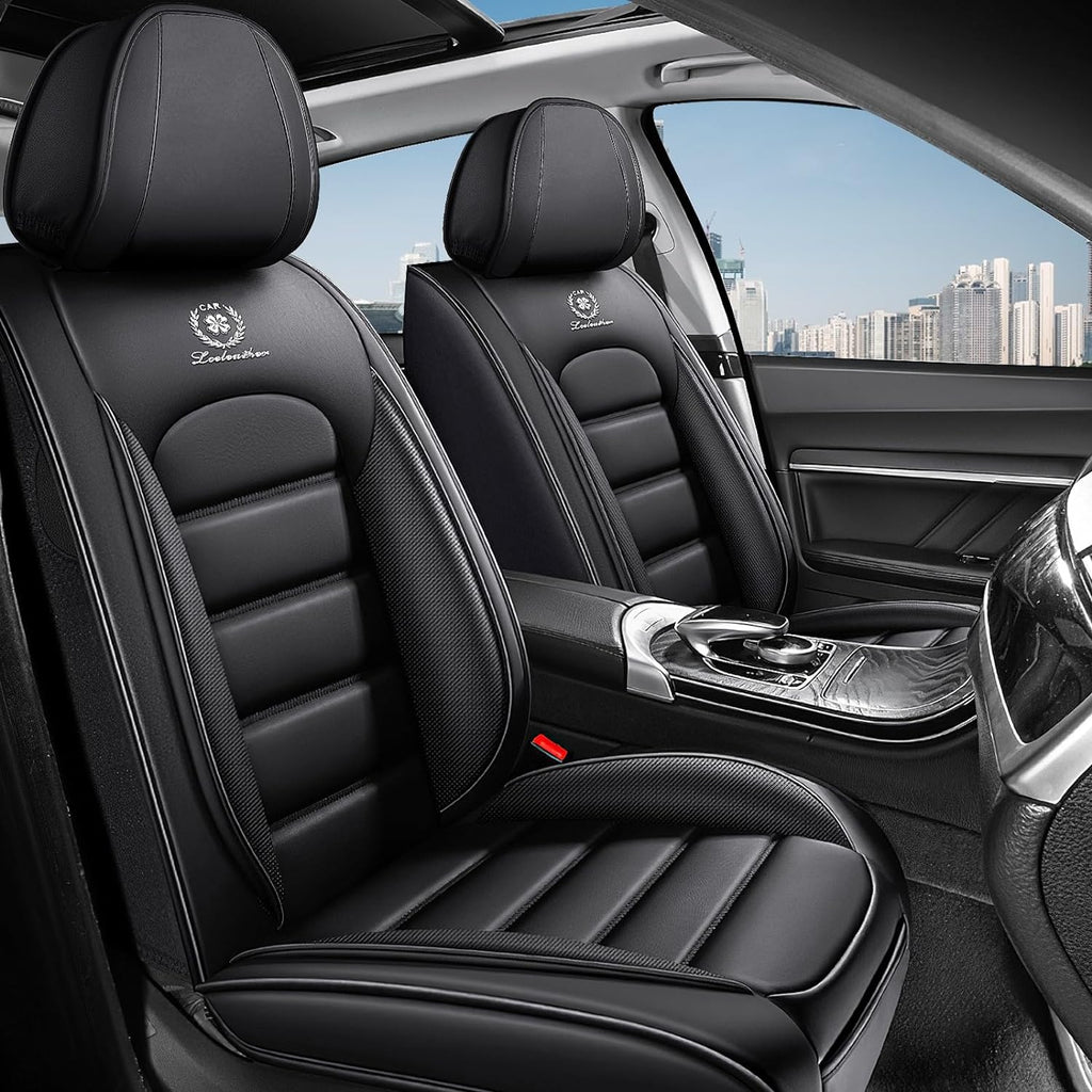2 Seat Covers for Subaru Outback 2000-2026 Breathable Car Seat Covers,Anti-Slip Waterproof Car Seat Protectors with Airbag,Automotive Vehicle Cushion with Storage Pockets (Standard,Black)