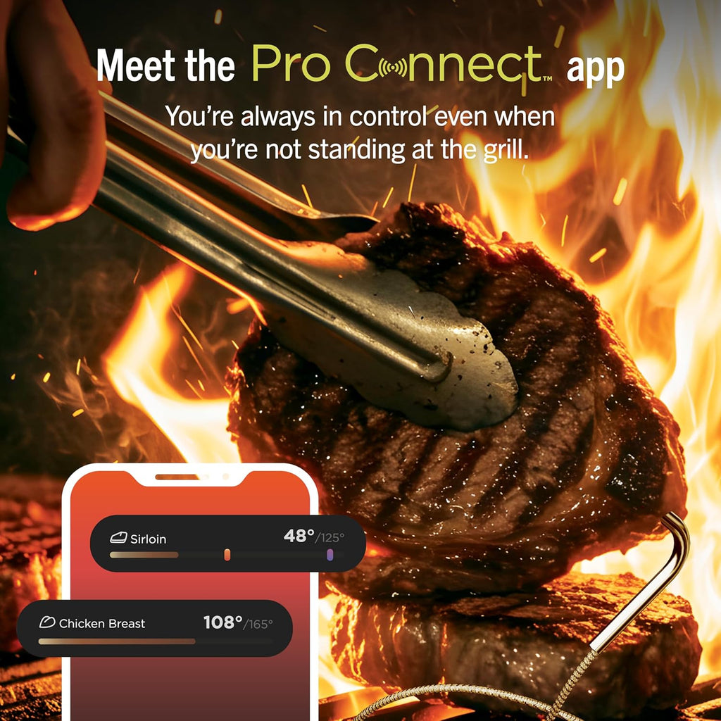Ninja FlexFlame ProConnect Grill & Smoker | 5-in-1 Smart Cooking System | Electric & Propane | App-Connected | 3-Burner Digital Control | Roast, Griddle & Pizza Maker | Black/Gold | PG305