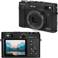 Minolta Retro Digital Camera – 48MP Autofocus Compact with 5K Ultra HD Video, Rear Selfie Lens, 16x Zoom, WiFi, 2.8-inch LCD Screen, Digital Stabilization, Optical Viewfinder, 32GB Card (Black)