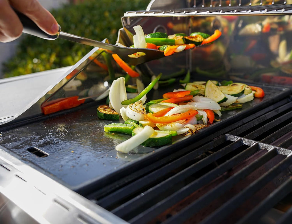 Monument Grills 6+1 Burner Smart Tech Propane Gas Grill, Denali 605Pro Stainless Steel Grill 78,000 BTU Outdoor Garden Barbecue Grill with Side Sear Burner, Cooking Plate, Cover and Rotisserie Kit