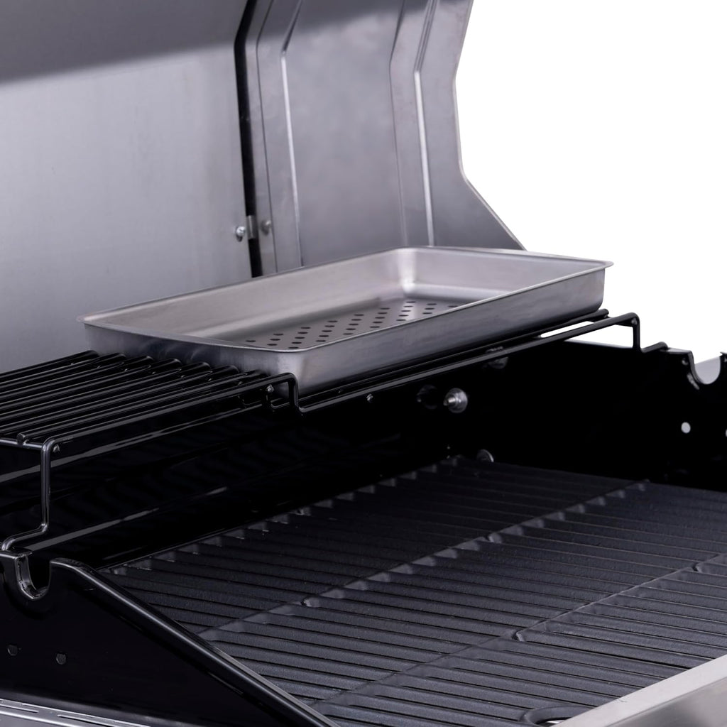 Charbroil Performance Series Convective 4-Burner with Side Burner Cabinet Propane Gas Grill, Stainless Steel - 463354021
