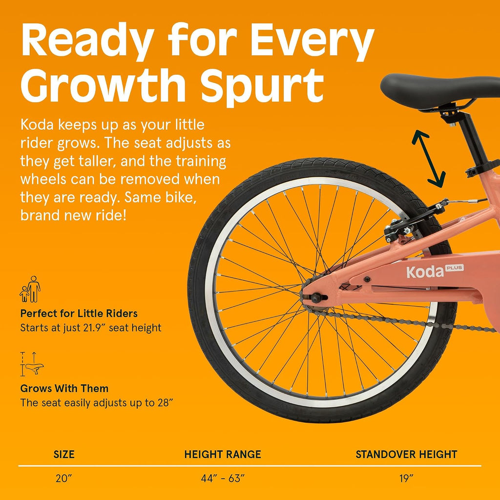 Retrospec Koda Plus Kids Bike for Boys & Girls Ages 6-8 Years - Children's Bicycle, Adjustable Seat & Handlebars