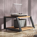 Brown AV Cabinet - Media Stand & Audio Rack for DVD Players, Stereo & Home Theater - Stylish Audio Tower for Office & Living Room - 35cm/13.8in Height