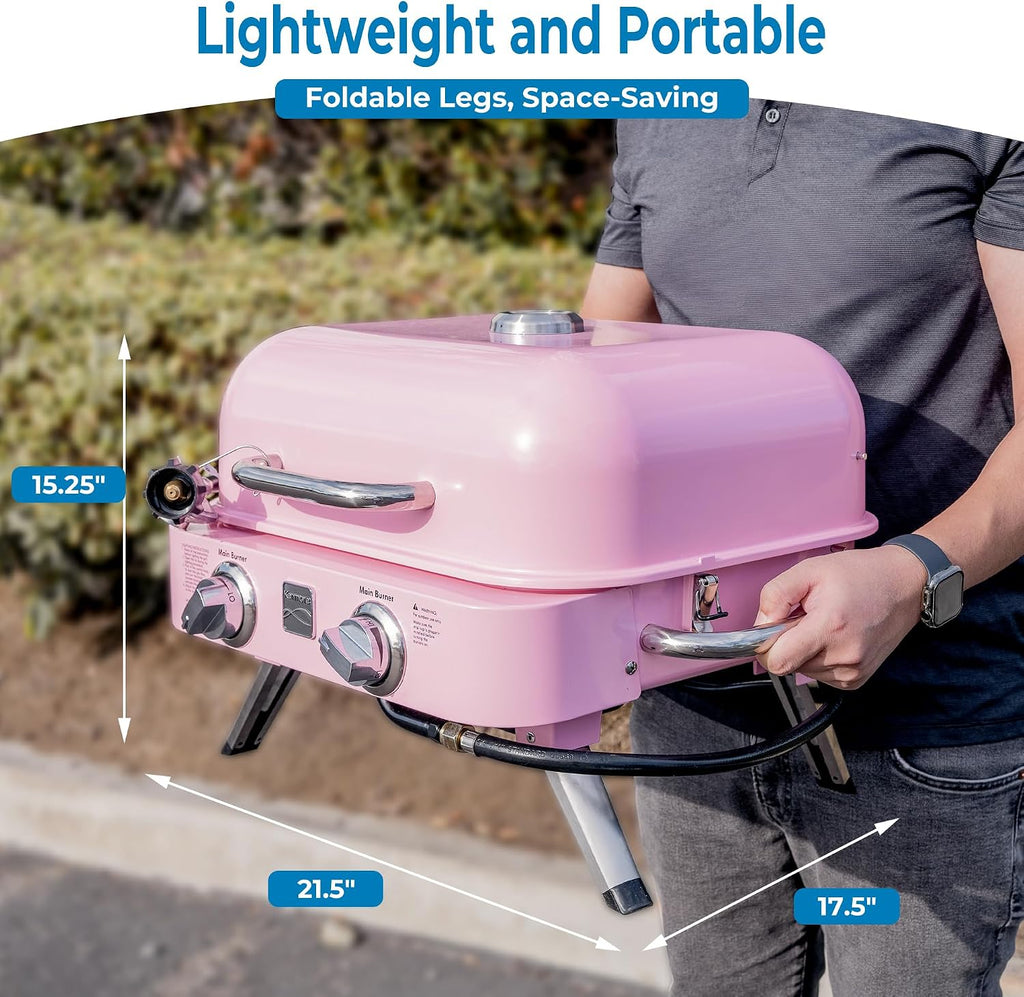 Kenmore 2-Burner Portable Tabletop Retro Gas Grill