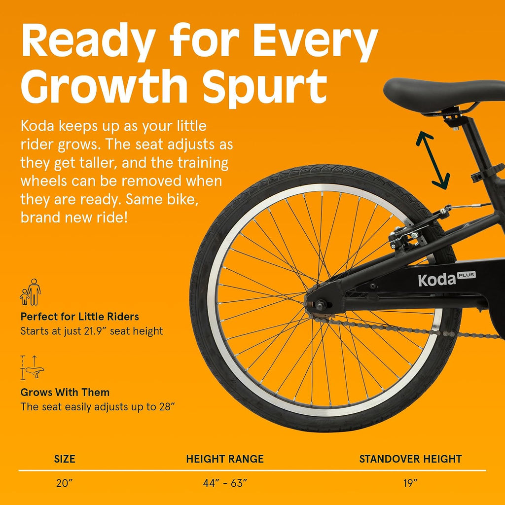 Retrospec Koda Plus Kids Bike for Boys & Girls Ages 6-8 Years - Children's Bicycle, Adjustable Seat & Handlebars