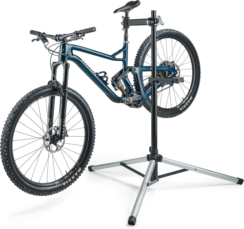 Feedback Sports | Sport-Mechanic Bicycle Repair Stand | Bicycle Workstand W/Tripod Base | Lightweight and Durable | Aluminum Steel Hybrid Construction | Black (Black, Sport Mechanic 2.0)