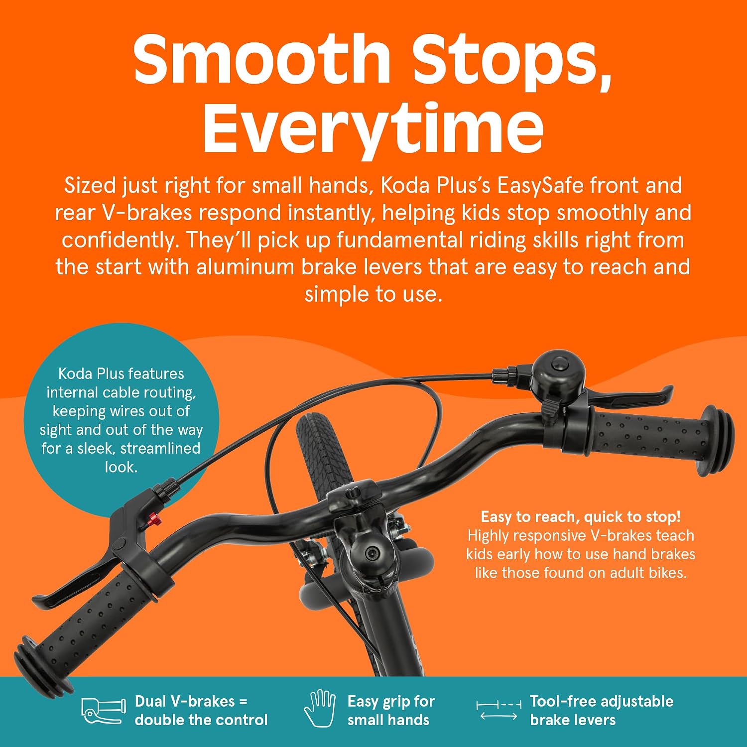 Retrospec Koda Plus Kids Bike for Boys & Girls Ages 4-6 Years - Children's Bicycle, Adjustable Seat & Handlebars