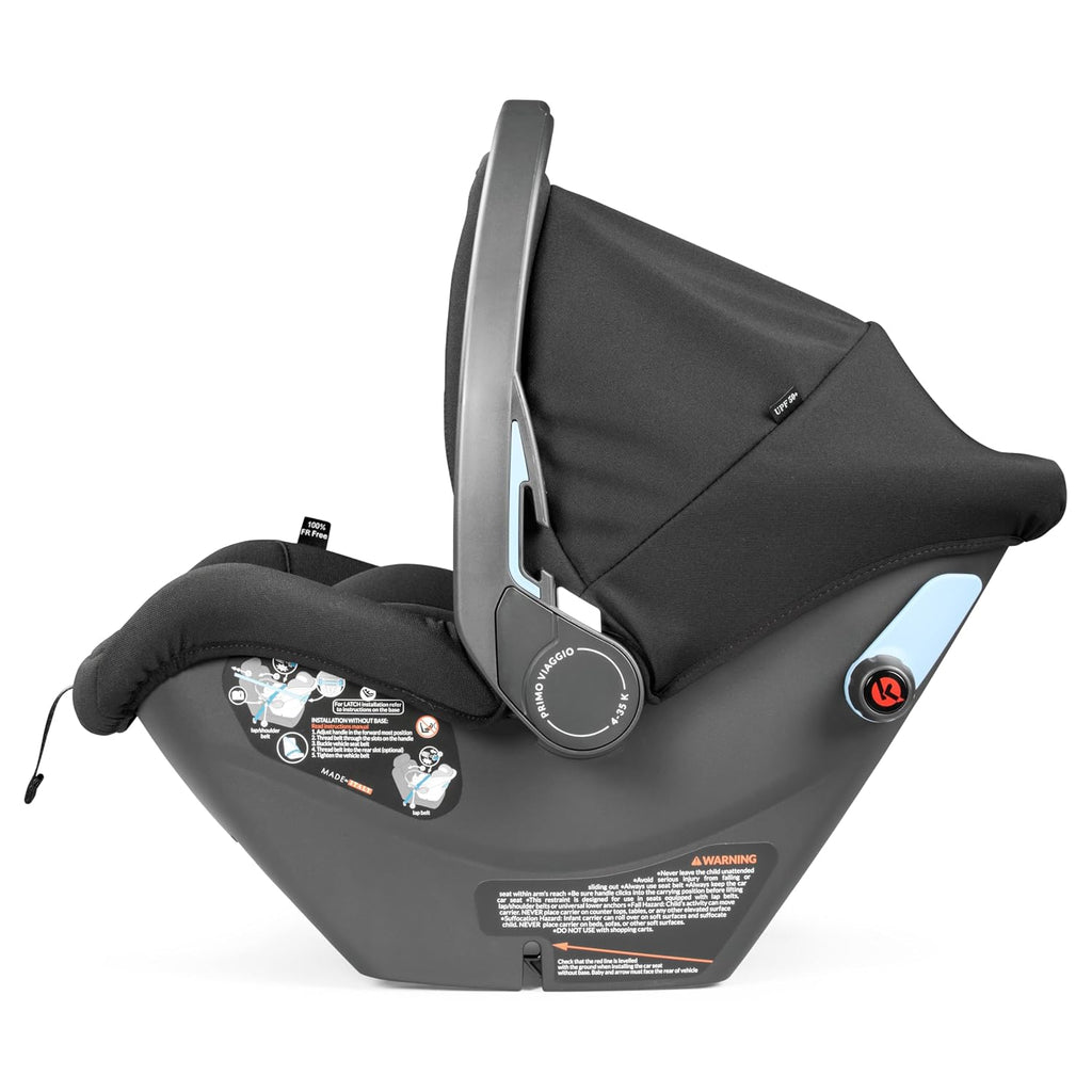 Peg Perego Primo Viaggio - Rear Facing Infant Car Seat - for Babies 4 to 30 lbs - Made in Italy - True Black (Black)