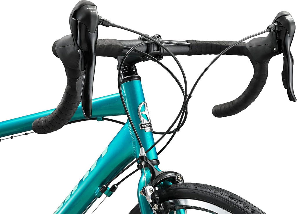 Schwinn Phocus 1.6 Disc Road Bike, 700c Bike for Men and Women, 16-Speed Road Bicycle, Lightweight Aluminum Frame, Alloy Carbon Fork, Disc Brakes, Aerodynamic Riding Position, Bikes for Adults