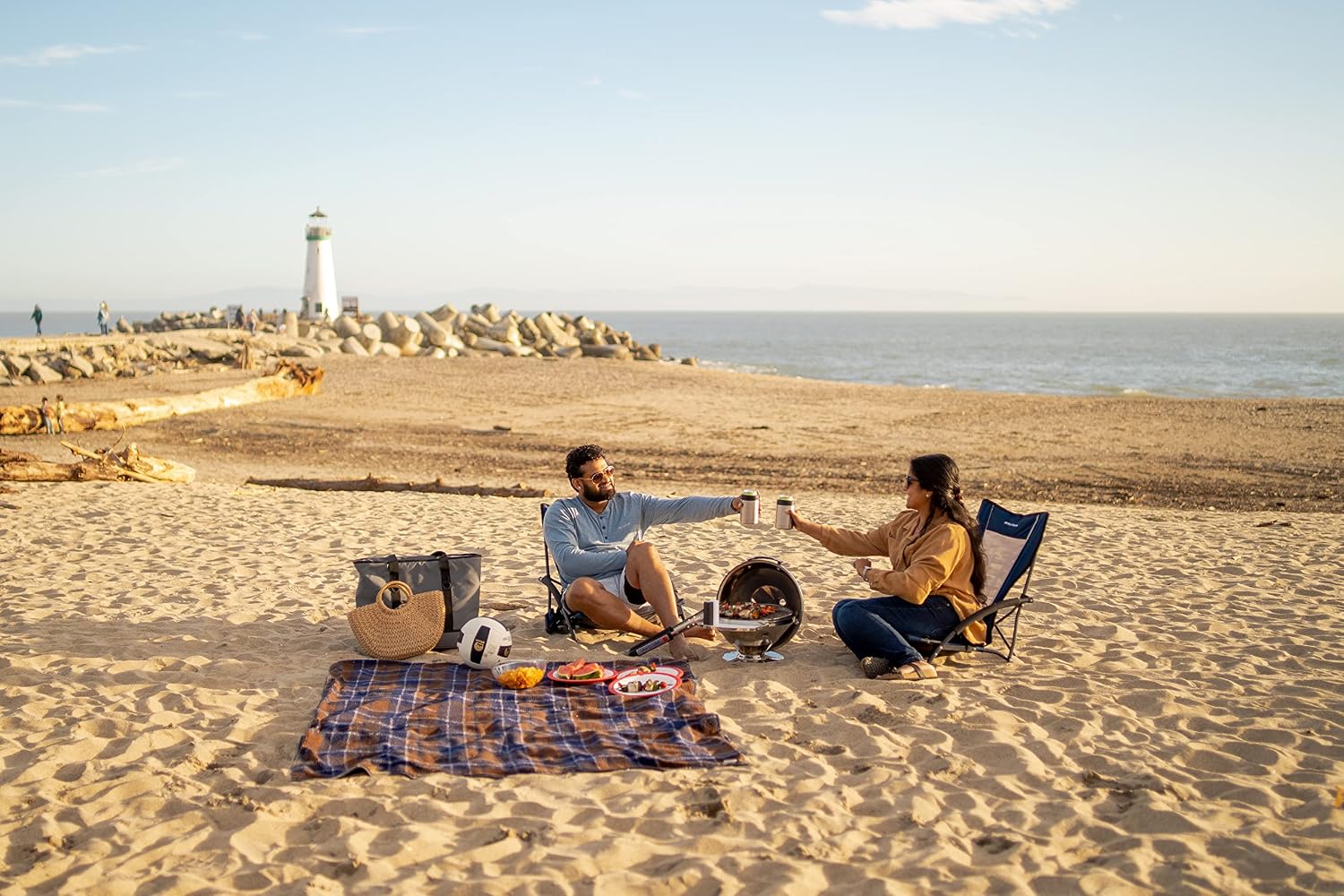 Magma C10-100 Beach Fire Charcoal Grill | Portable Beach BBQ | Compact Charcoal Grill | Outdoor Grill