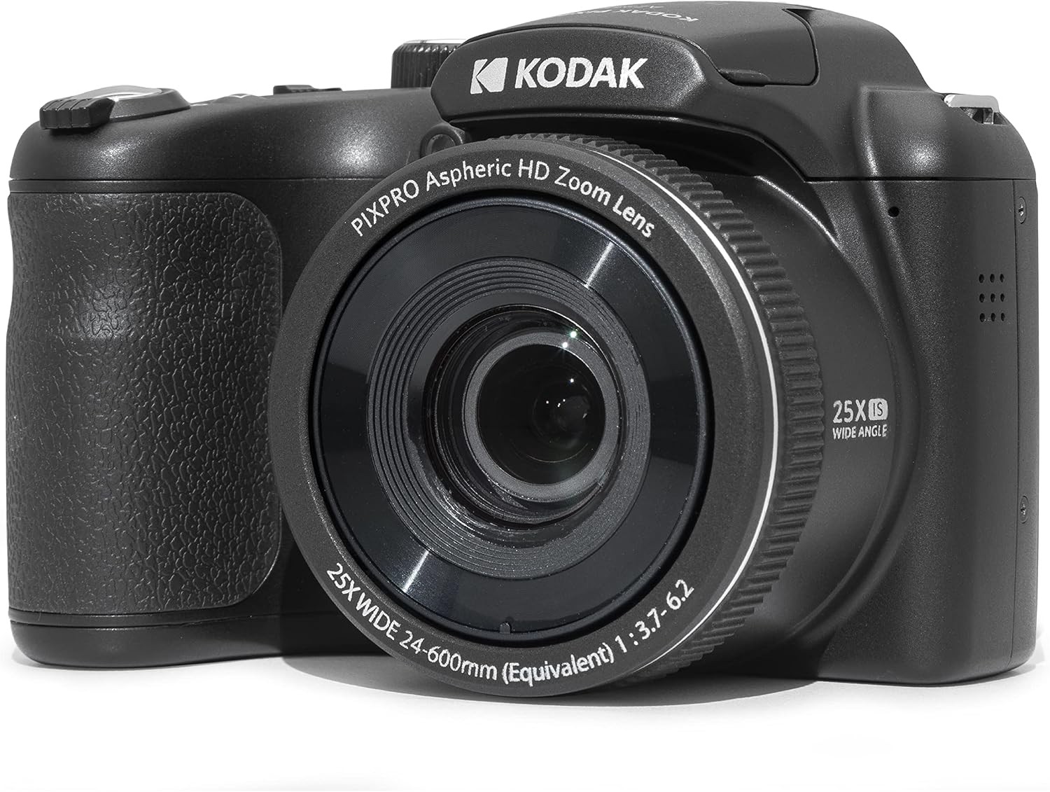 Kodak PIXPRO AZ255-BK 16MP Digital Camera 25X Optical Zoom 24mm Wide Angle Lens Optical Image Stabilization 1080P Full HD Video 3' LCD Vlogging Camera (Black)