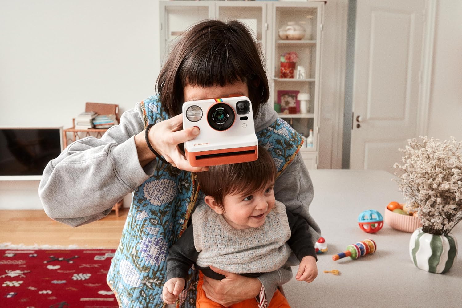 Polaroid Now 3rd Generation I-Type Instant Camera + Film Bundle - Now Arctic Blue Camera + 16 Color Photos (6644)
