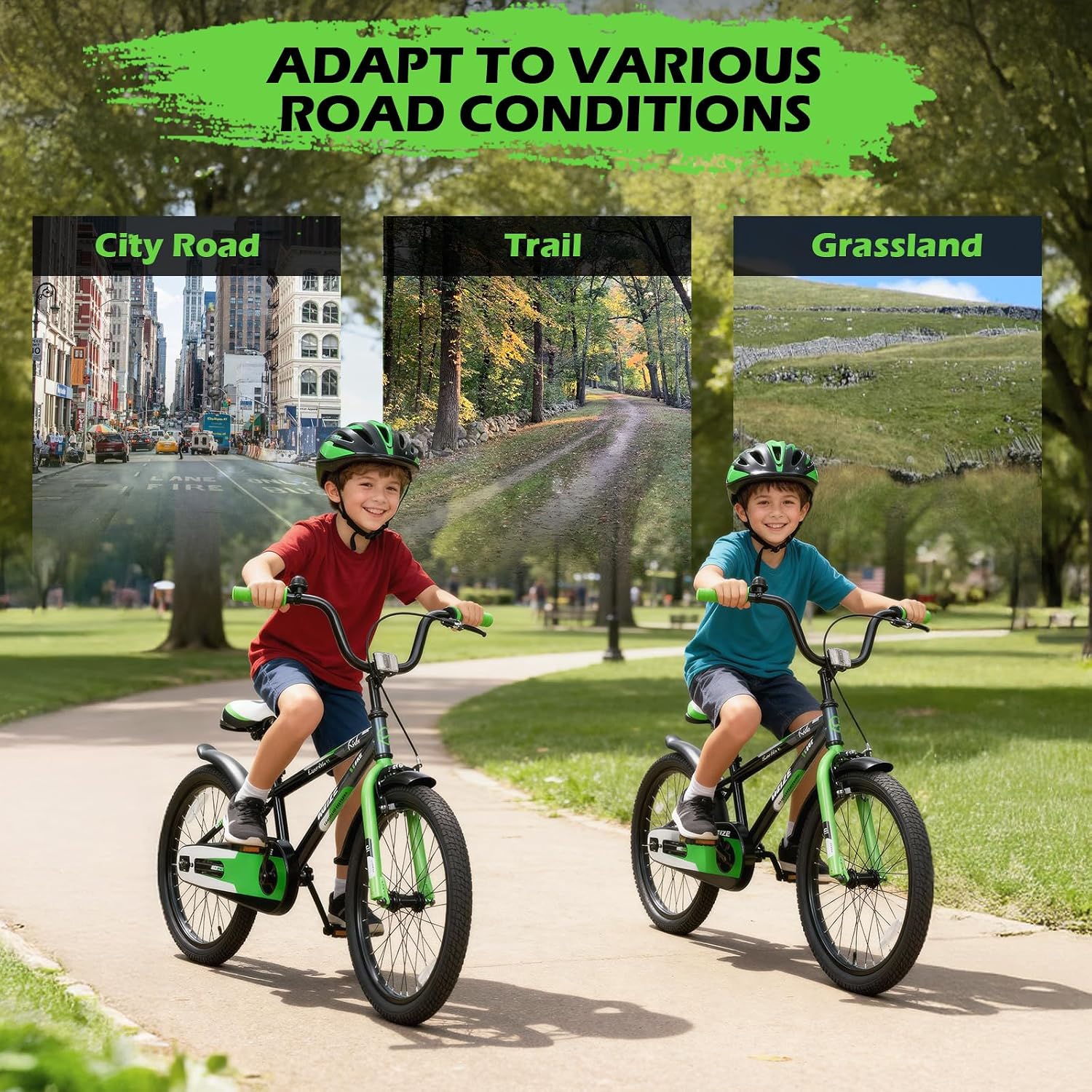 WEIZE Kids Bike, 16 20 Inch Children Bicycle for Boys & Girls Ages 4-12 Years Old, Rider Height 41-62 Inch, Adjustable Seat & Handlebars, Coaster Brake, Multiple Color Options