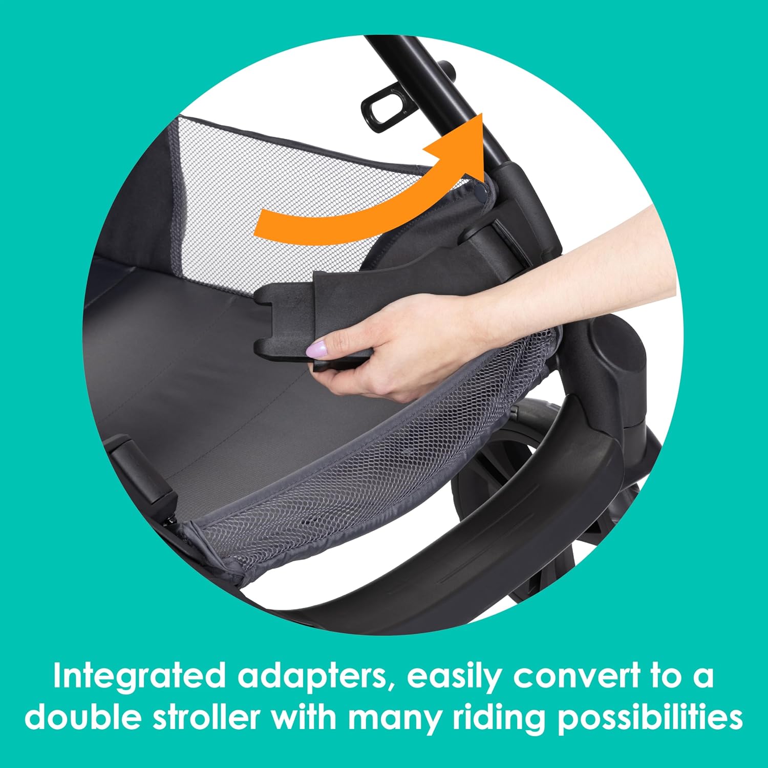 Baby Trend Morph Single to Double Modular Stroller, Dash Grey