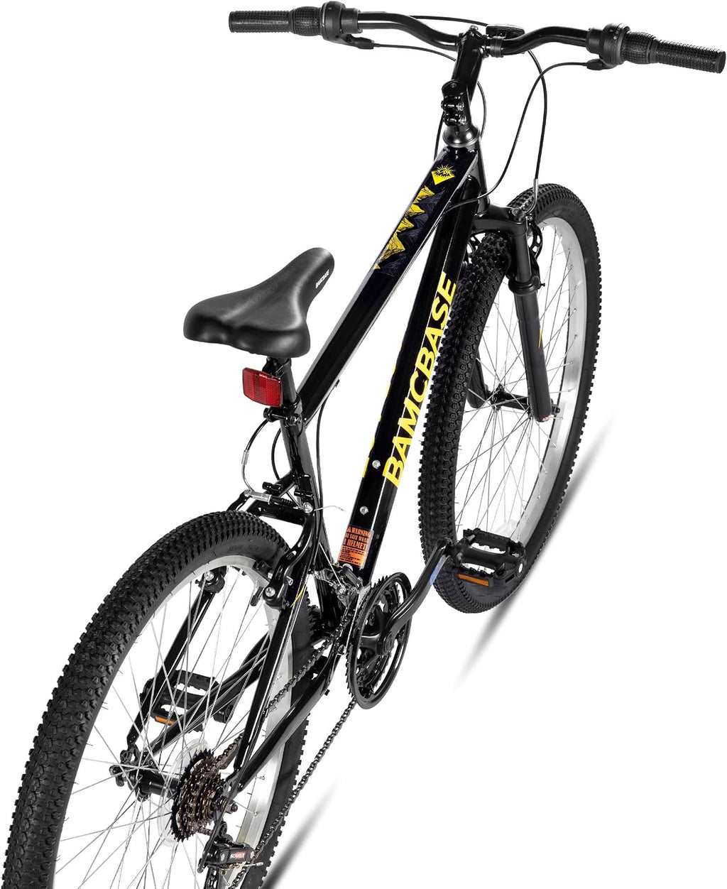 HILAND 26 27 Inch Mountain Bike, Mens Womens MTB with 18 Speeds, High-Tensile Steel Frame, V Brake, Hardtail Bicycle for Adults