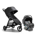Baby Jogger® City Mini GT2 All-Terrain Travel System, Car Seat Stroller Combo with City GO 2 Infant Car Seat, One Hand Fold Baby Stroller, Opulent Black