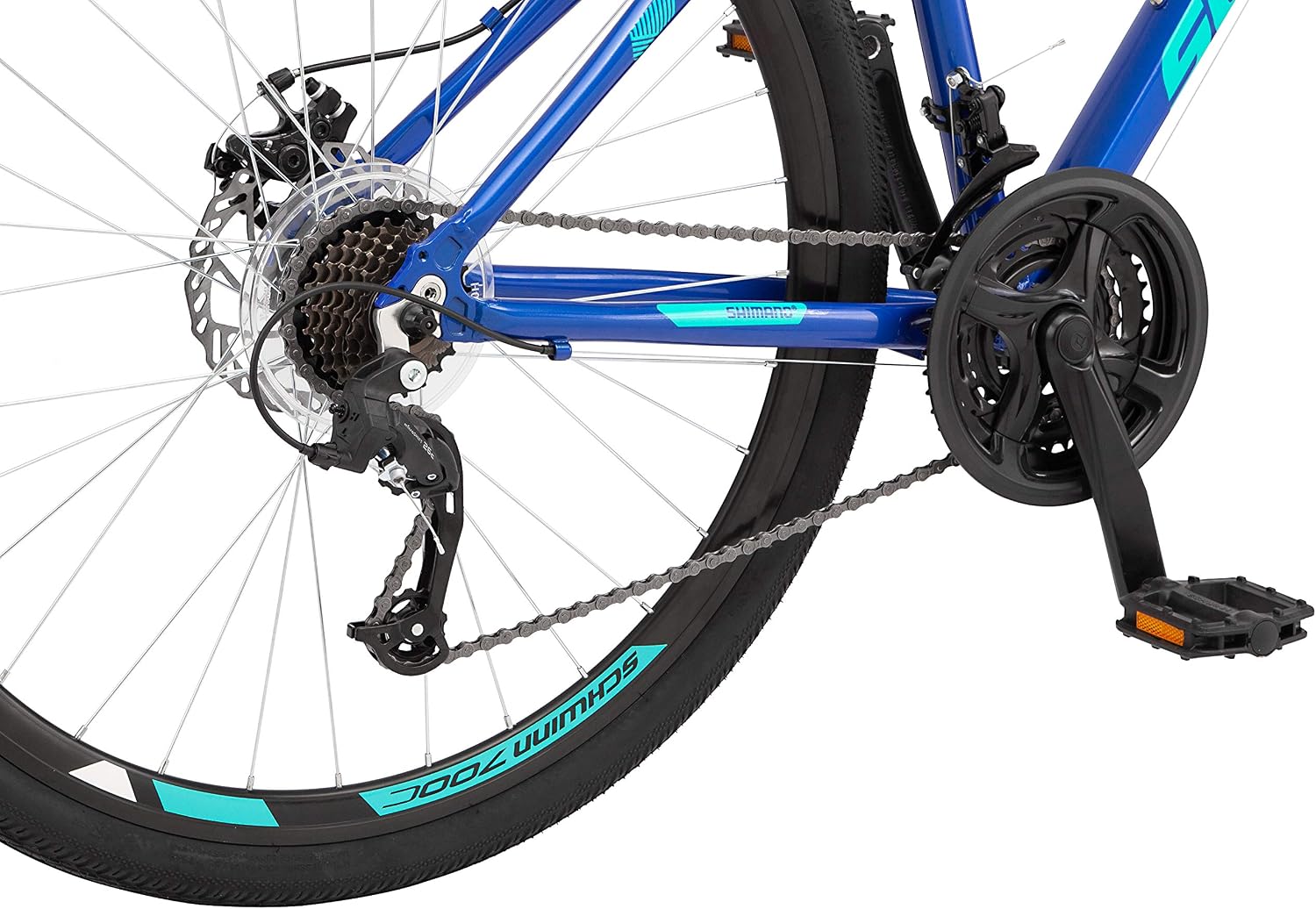 Schwinn GTX Comfort Adult Hybrid Bike, Men and Women, Dual Sport Bicycle, 700c Wheels, Step-Through or Step-Over Lightweight Aluminum Frame