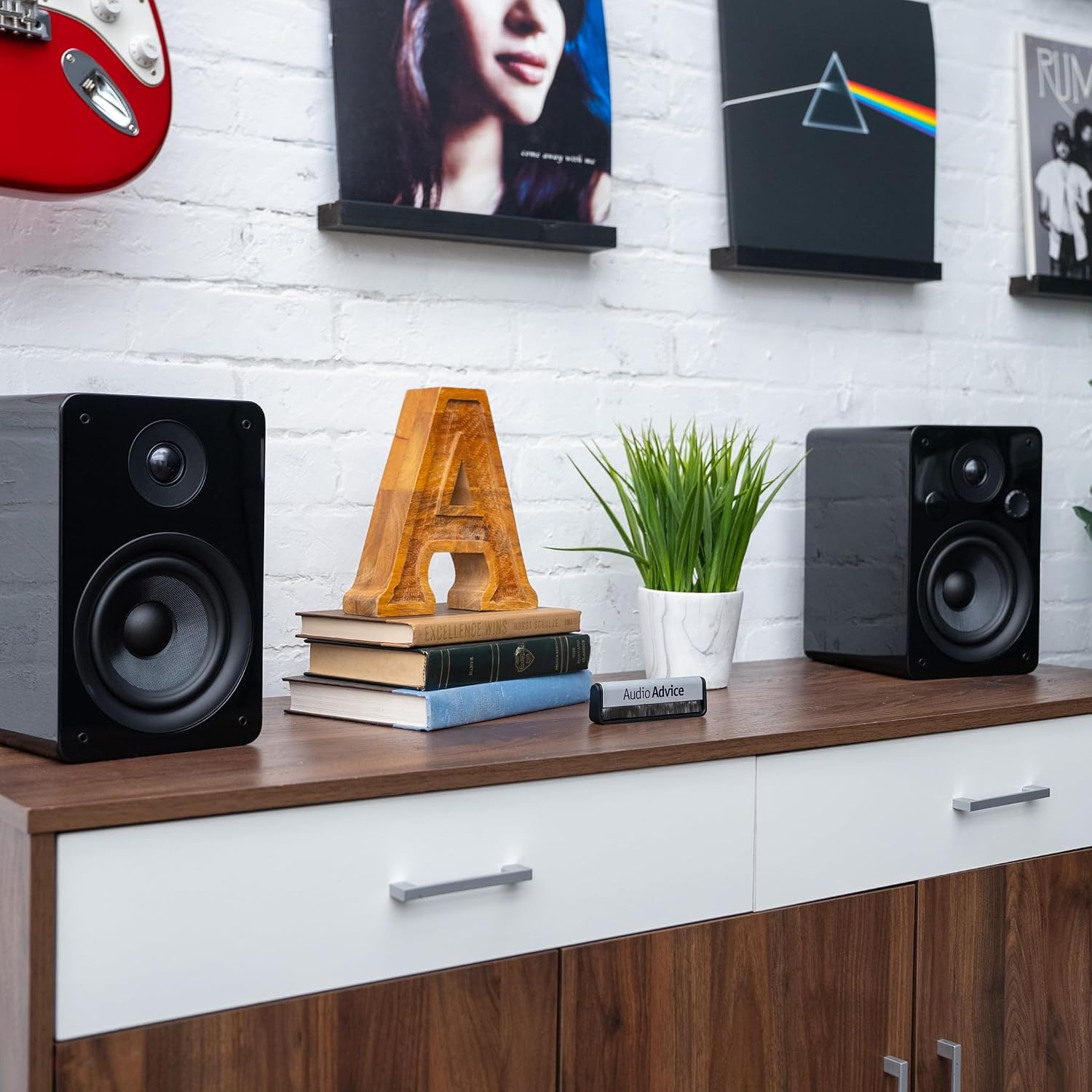Peachtree Audio M25x Powered Bookshelf Speakers (Pair) – Piano Black | Bluetooth Wireless & Wired | 5.25' Woofer, USB Input, Subwoofer Out, Remote Control