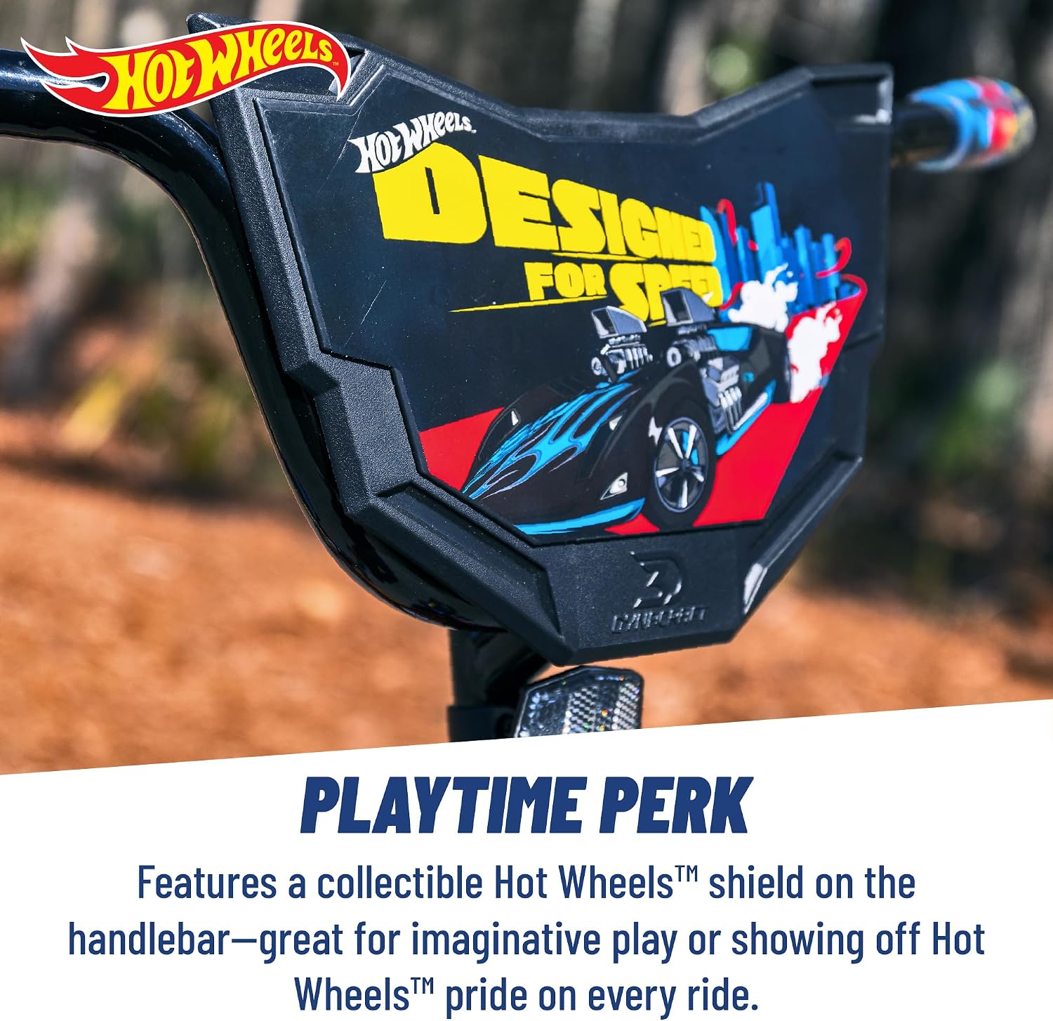 Dynacraft Hot Wheels Boys BMX Bikes Sizes 12' - 18' for Ages 3-9 Years in red, Black, with Handlebar rev Grip Play Feature