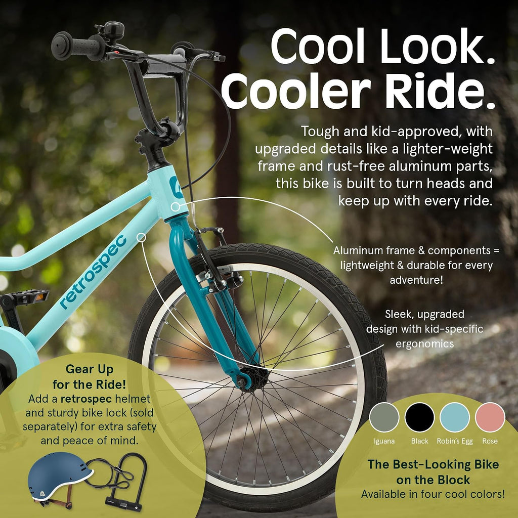 Retrospec Koda Plus Kids Bike for Boys & Girls Ages 6-8 Years - Children's Bicycle, Adjustable Seat & Handlebars