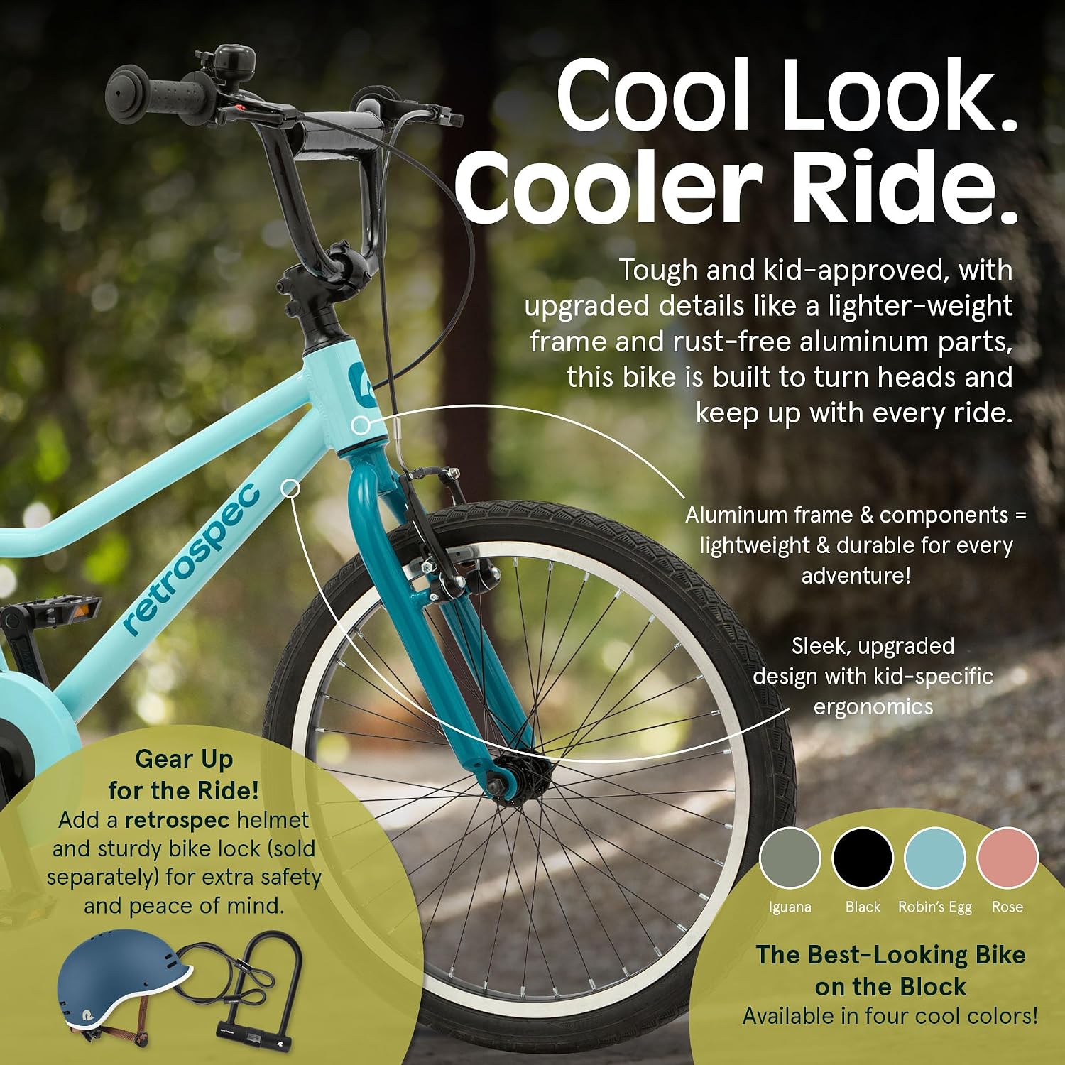 Retrospec Koda Plus Kids Bike for Boys & Girls Ages 6-8 Years - Children's Bicycle, Adjustable Seat & Handlebars