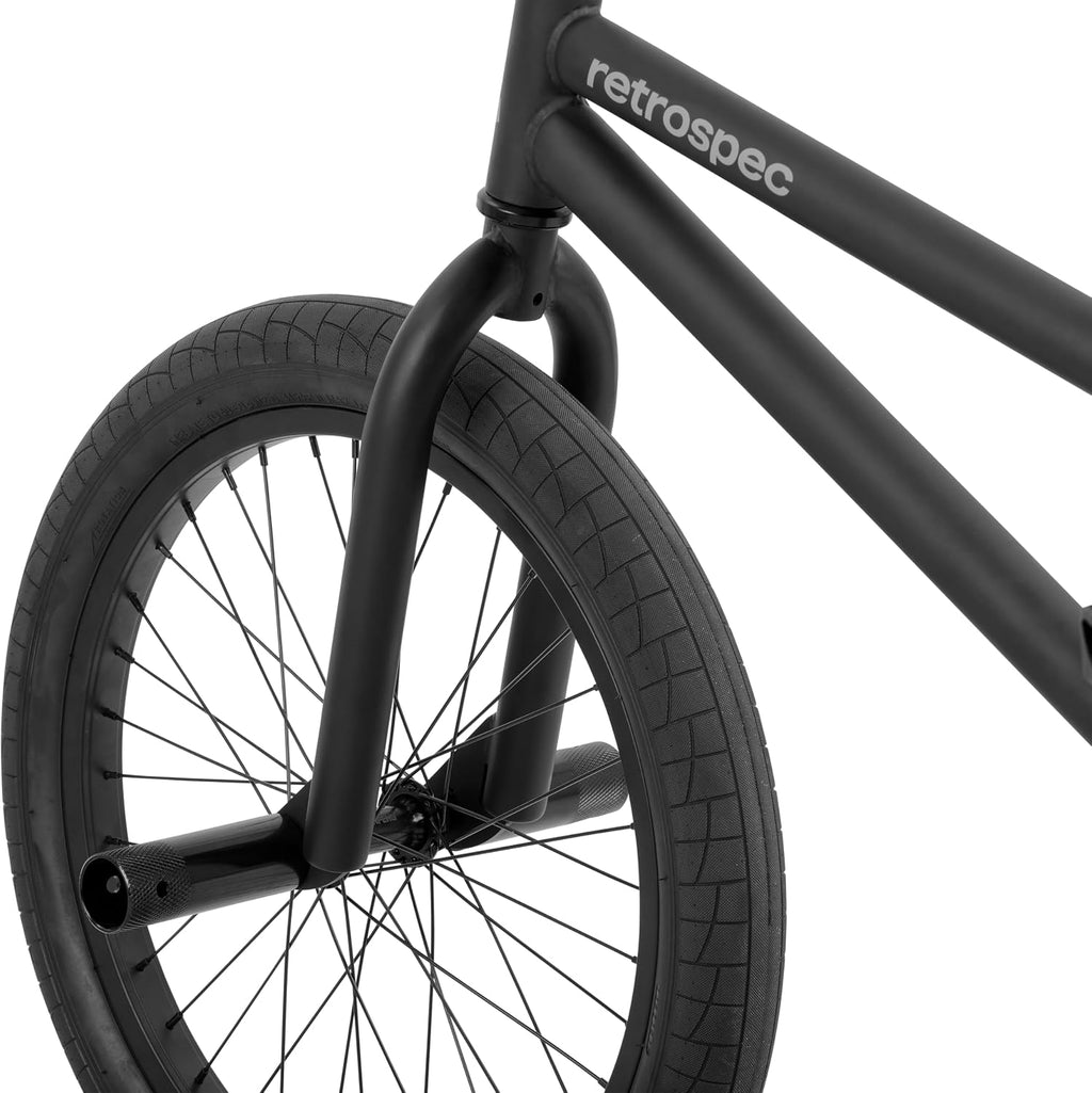 Retrospec Sesh 20' Kids BMX Bike - Freestyle Youth Bicycle for Boys and Girls With Removable Axle Pegs, U-Brake, Threadless Steering and Shock-Absorbing Tires for Children Ages 6-11 Years Old