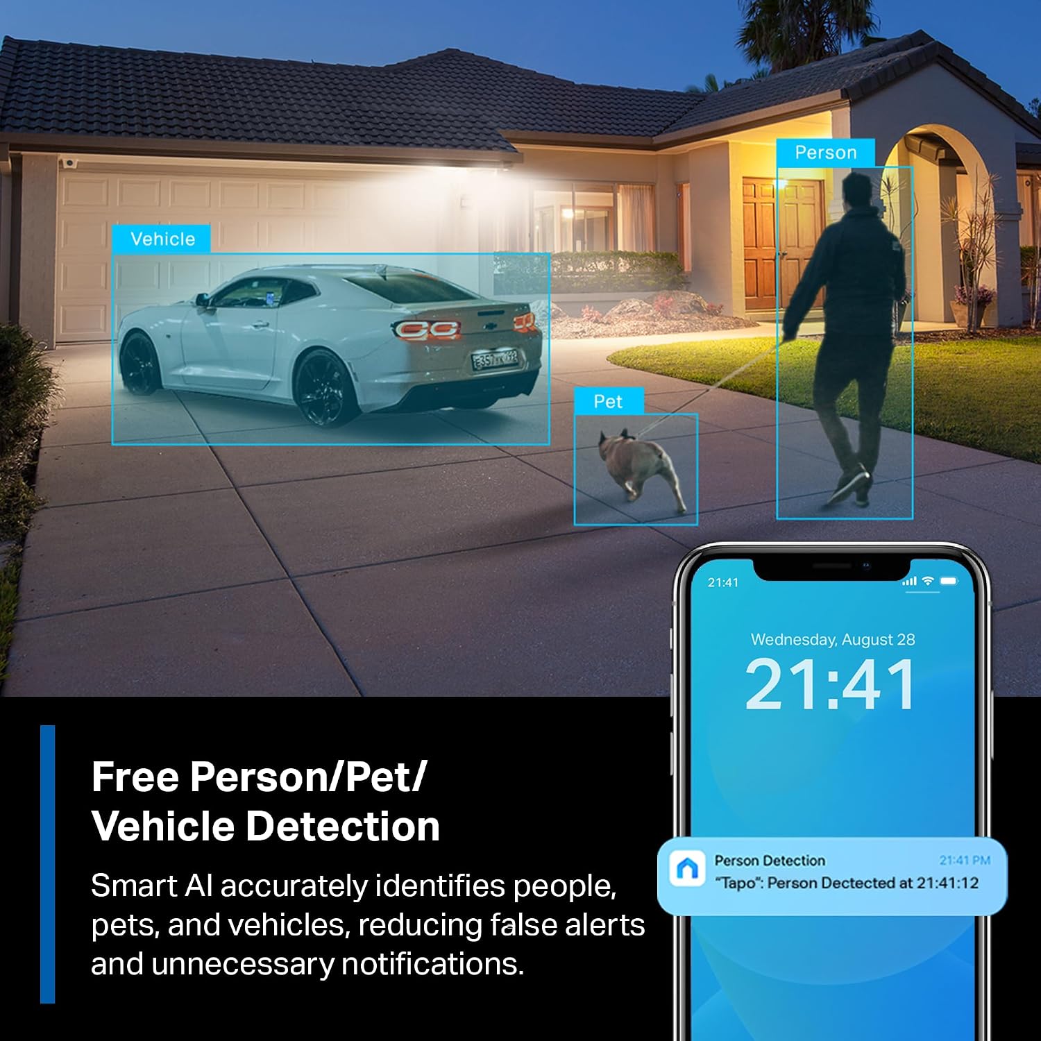 Tapo MagCam 2K+ - 2025 Wirecutter Best Outdoor Security Camera & PCMag Editors' Choice, Wireless Battery Power, Magnetic Mount, Subscription-Free SD Storage or Cloud, Person/Vehicle Detection, 2-Pack