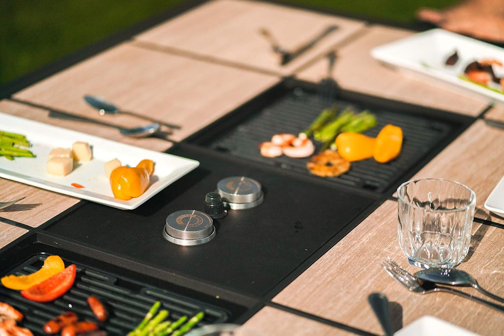 Generations Series Dual Table Grill W/Controls | Korean BBQ Table | Raclette Style | Hibachi | Fire Pit Inert Compatable | (Table sold Separately)