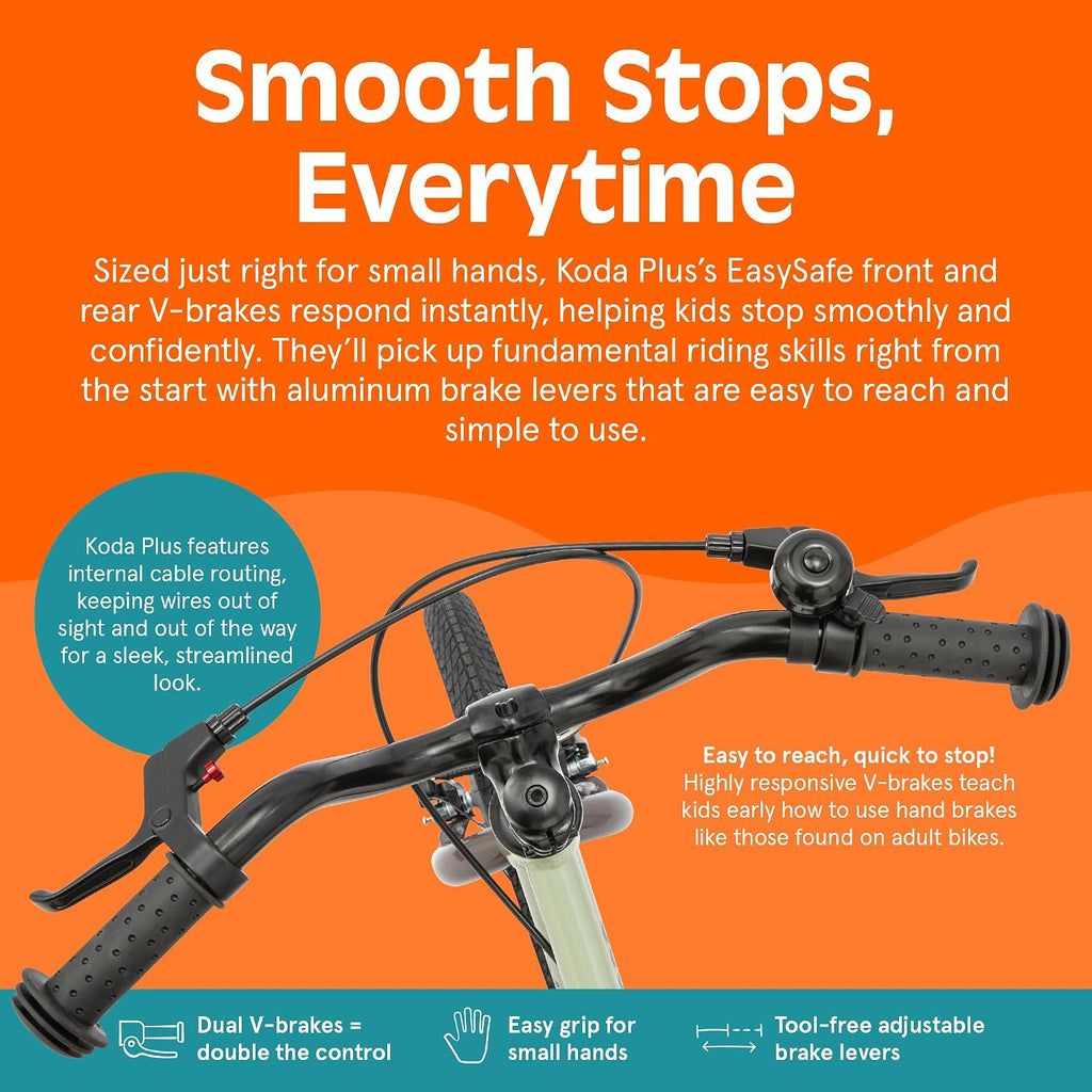 Retrospec Koda Plus Kids Bike for Boys & Girls Ages 4-6 Years - Children's Bicycle, Adjustable Seat & Handlebars