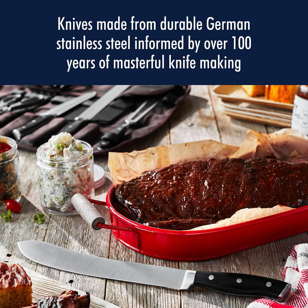 Henckels Forged Accent 9-pc Barbecue Carving Tool Set,Black