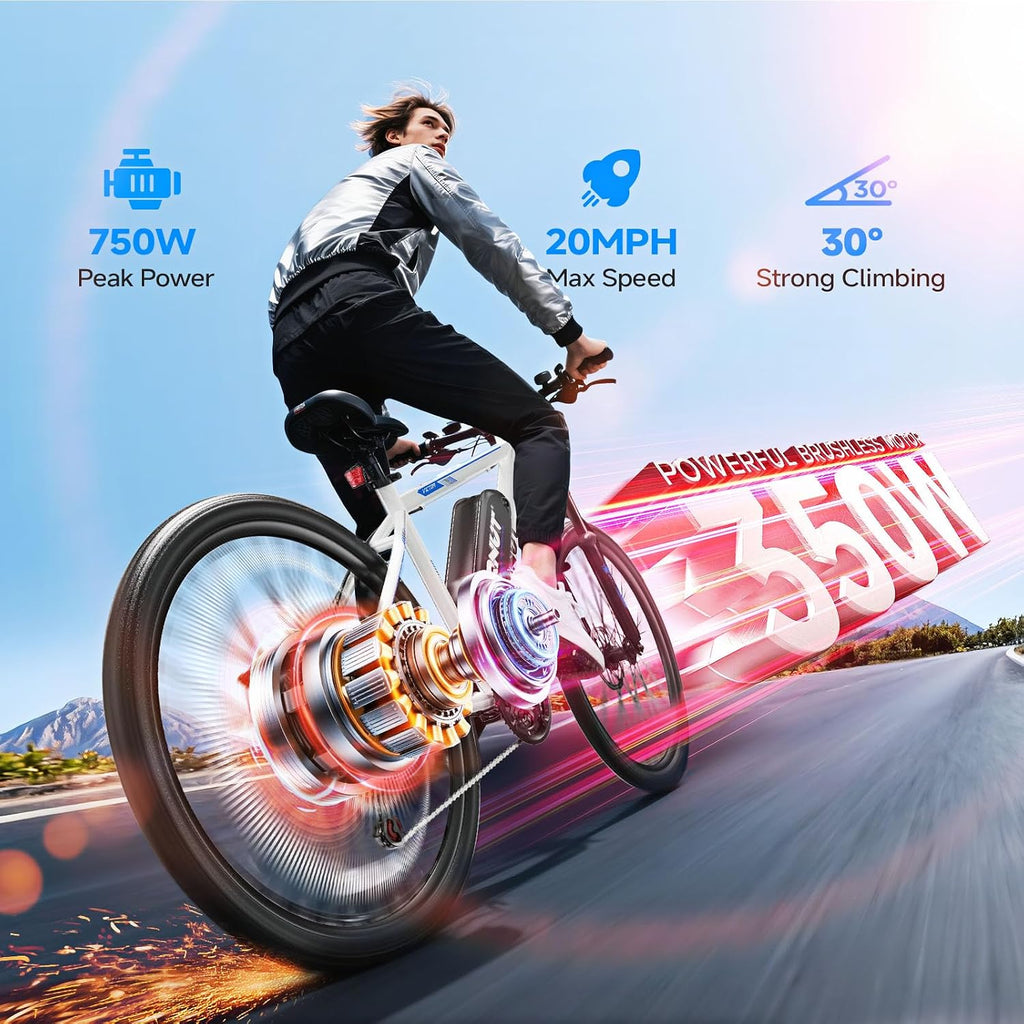 QNUT Electric Bike for Adults with Peak 1000W Motor 26' Victor Mountain Lightweight Ebike, 10.4Ah/7.8Ah Removable Battery Up to 40-60 Miles, 22MPH E Bike Commuter E-MTB for Teens, UL 2849 Certified