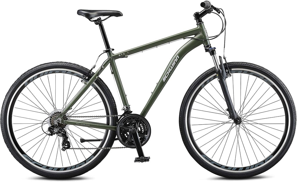 Schwinn GTX Comfort Adult Hybrid Bike, Men and Women, Dual Sport Bicycle, 700c Wheels, Step-Through or Step-Over Lightweight Aluminum Frame