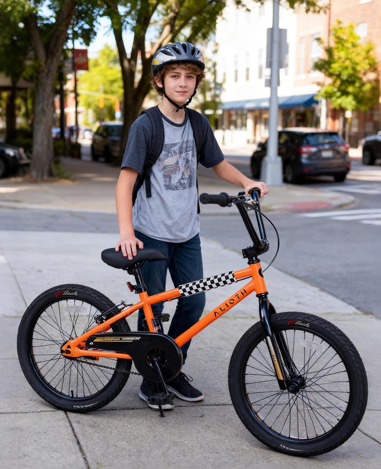 vollsch BMX Style 12 14 16 Inch Kids Bike Training Wheels 20'' Bicycle with Kickstand for 2-14 Years Old Toddlers Boys Girls Coaster Brake Multiple Colors