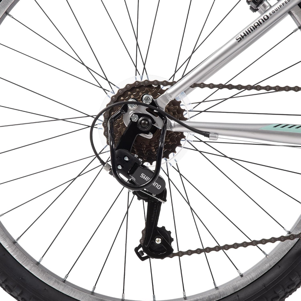 Huffy Stone Mountain Bike for Men and Women, 20'/24'/26', 6-Speed (20') or 21-Speed, Front or Dual Suspension (Varies), Multiple Colors, Adjustable Saddle, Shimano Equipped, All-Terrain Tires