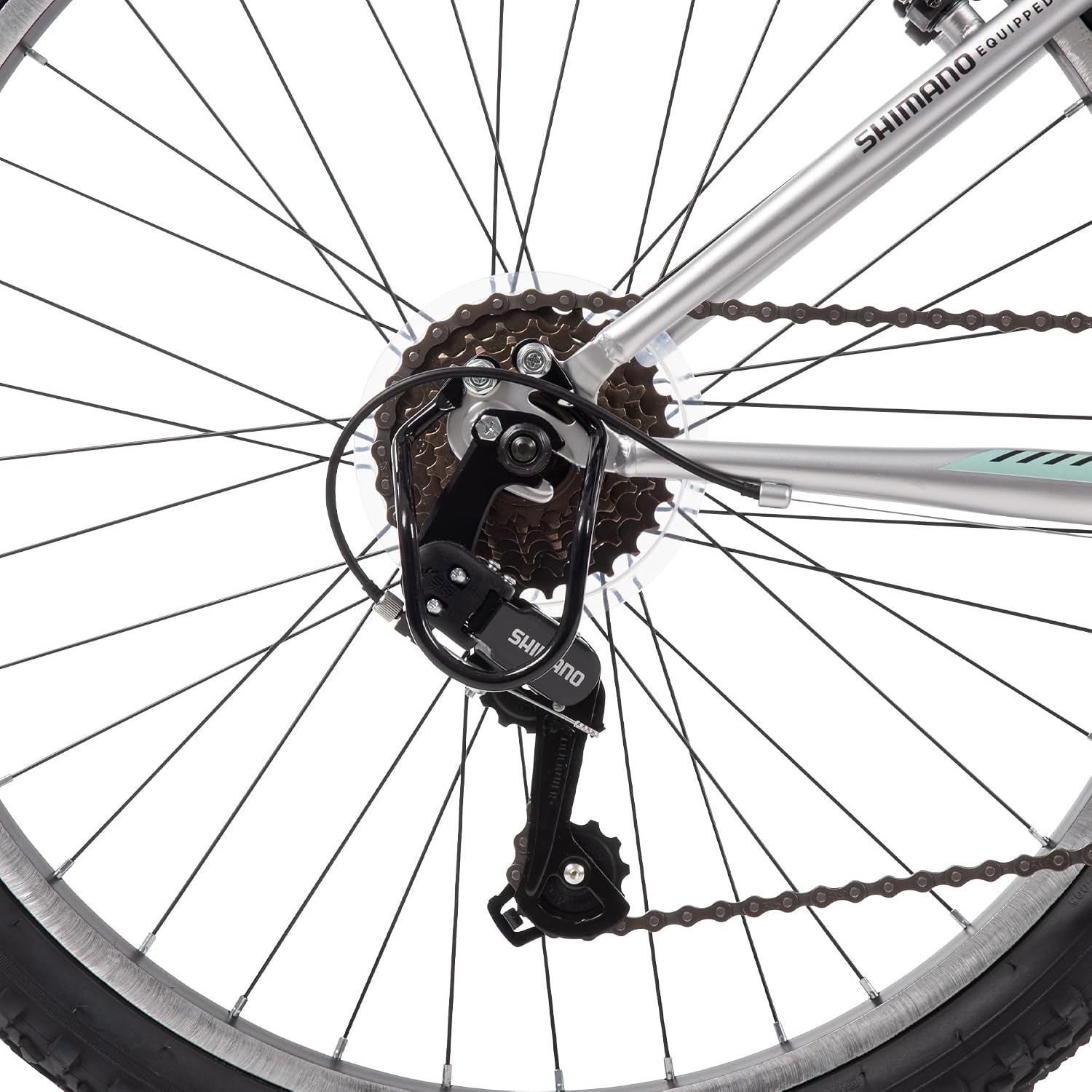 Huffy Stone Mountain Bike for Men and Women, 20'/24'/26', 6-Speed (20') or 21-Speed, Front or Dual Suspension (Varies), Multiple Colors, Adjustable Saddle, Shimano Equipped, All-Terrain Tires