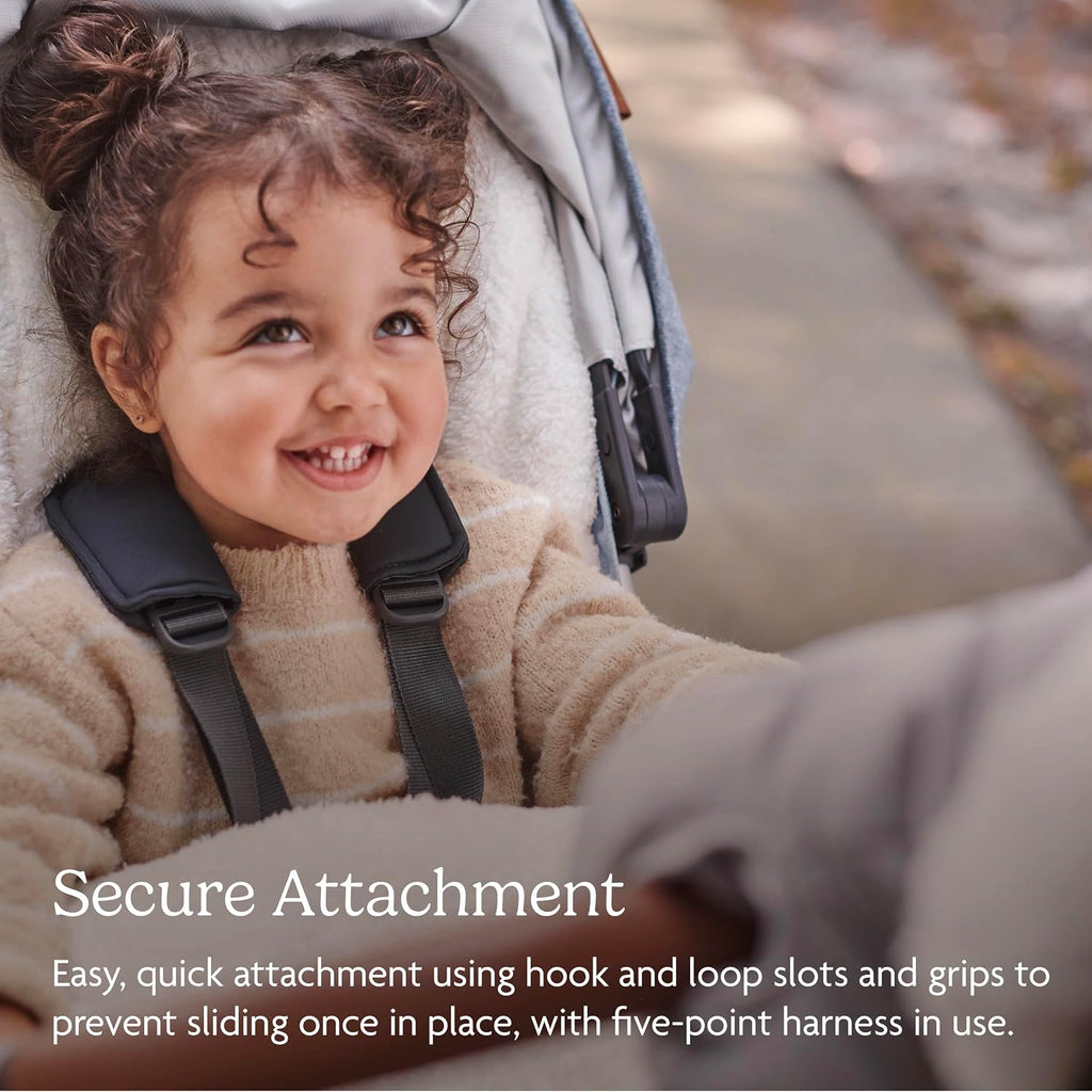 UPPAbaby CozyGanoosh Footmuff - Easily Attaches to UPPAbaby Strollers + RumbleSeat - Ultra-plush, Weather-Proof - Winter Stroller Cover - Jake (Charcoal)