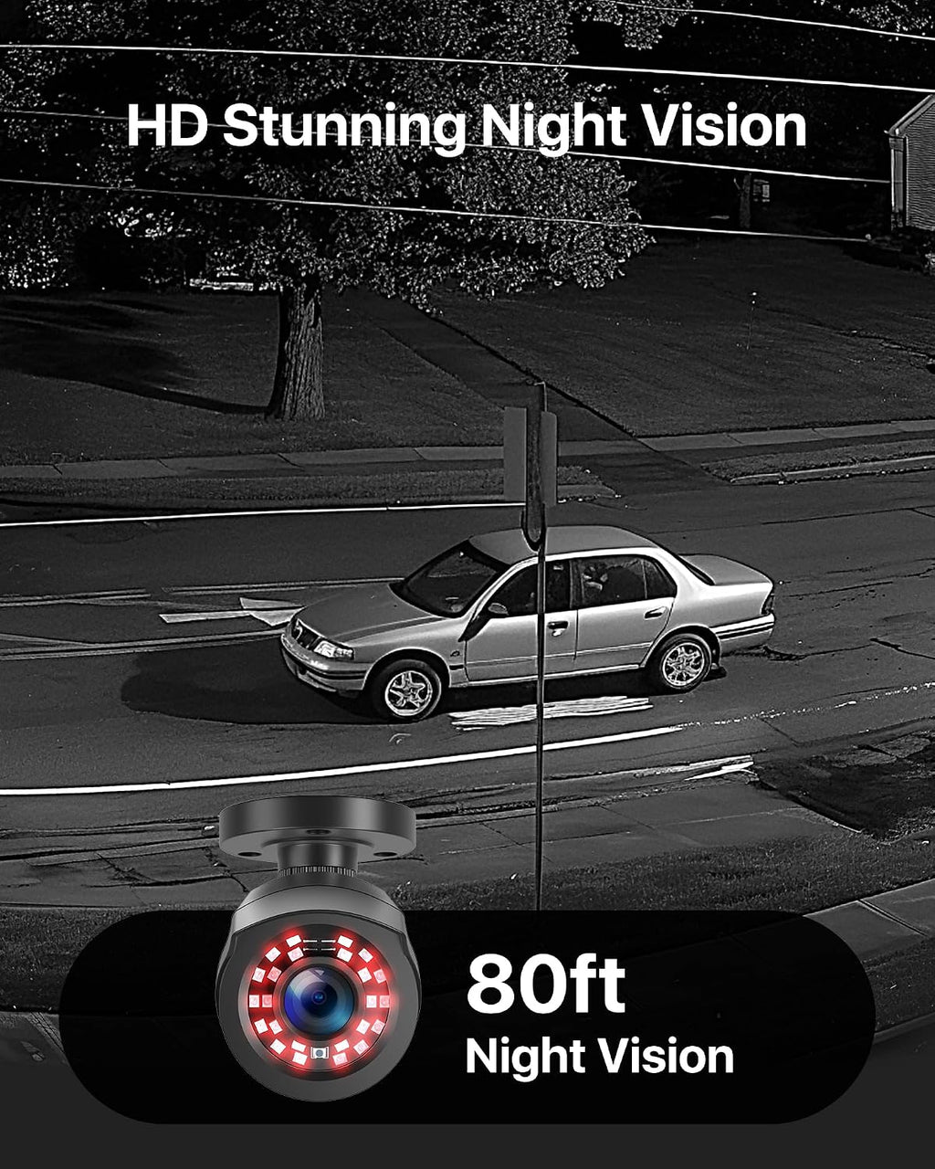 ZOSI 3K Lite 16CH Security Camera System with AI Human Vehicle Detection,Night Vision,8pcs Wired 1080P Outdoor Indoor Weatherproof Cameras,H.265+ 16 Channel CCTV DVR with 2TB HDD for 24/7 Recording