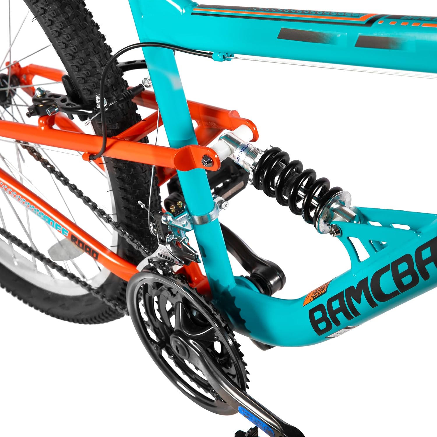 Hiland Full Suspension Mens Mountain Bike, 18 Speed, 26 Inch Wheel, Dual V Brake Bike for Men Womens Adult Bicycle
