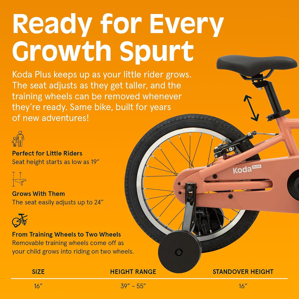 Retrospec Koda Plus Kids Bike for Boys & Girls Ages 4-6 Years - Children's Bicycle, Adjustable Seat & Handlebars