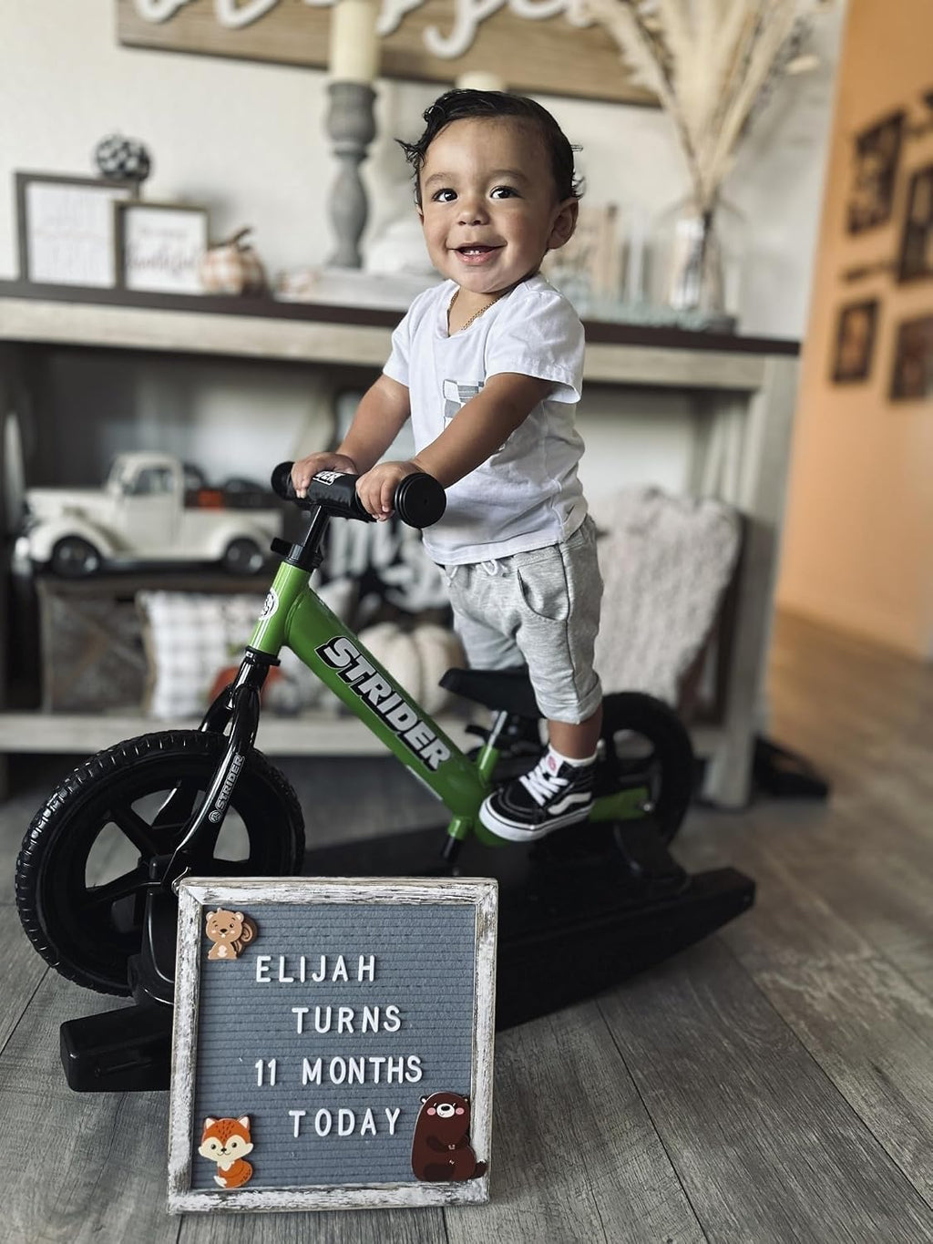 Strider Sport 2-in-1 Rocking Bike - Helps Teach Baby How to Ride a Balance Bicycle - for Kids 6 Months to 4 Years - Easy Assembly & Adjustments