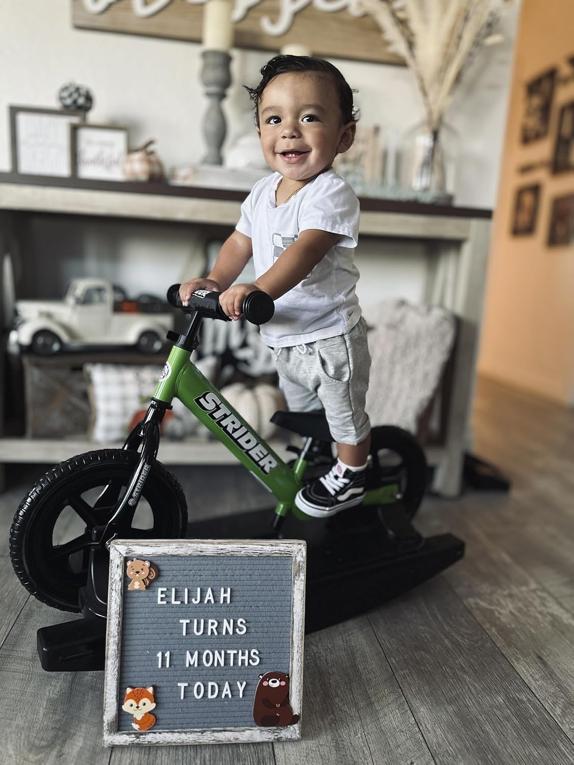 Strider Sport 2-in-1 Rocking Bike - Helps Teach Baby How to Ride a Balance Bicycle - for Kids 6 Months to 4 Years - Easy Assembly & Adjustments
