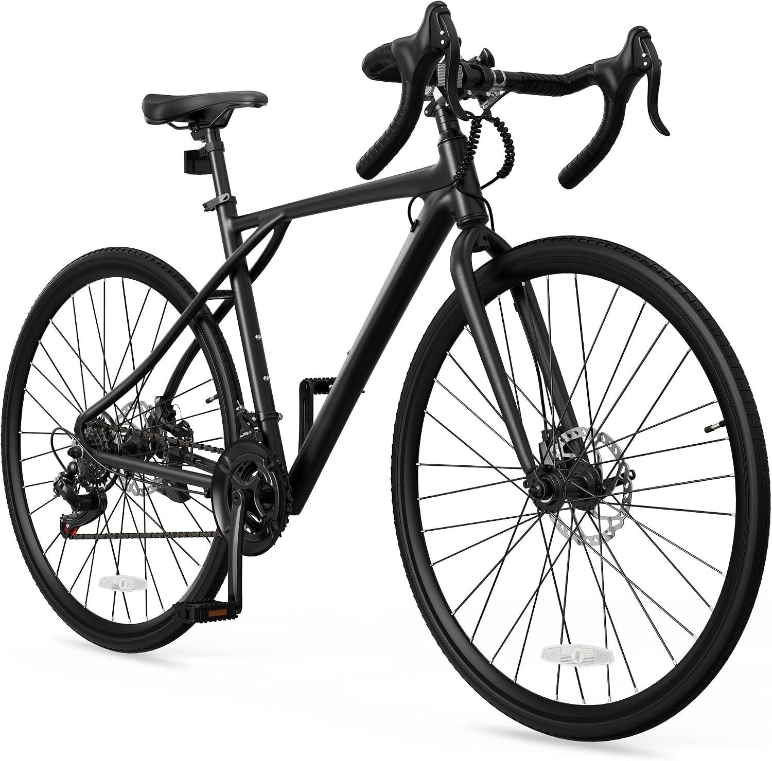 YITAHOME 700C Road Bike, 21 Speed Commuter Bicycle for Men Women, Lightweight Aluminum Frame Racing Bike, Adult Bicycle with Dual Disc Brake