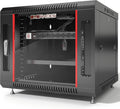 9U Wall Mount Server Rack Cabinet – 19' Network Rack Enclosure, 18' Deep Data Rack Cabinet with Fan, PDU & Shelf for IT Equipment, Switches and Patch Panel