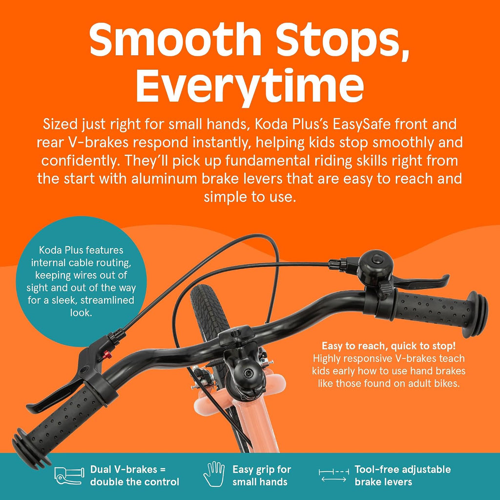 Retrospec Koda Plus Kids Bike for Boys & Girls Ages 4-6 Years - Children's Bicycle, Adjustable Seat & Handlebars