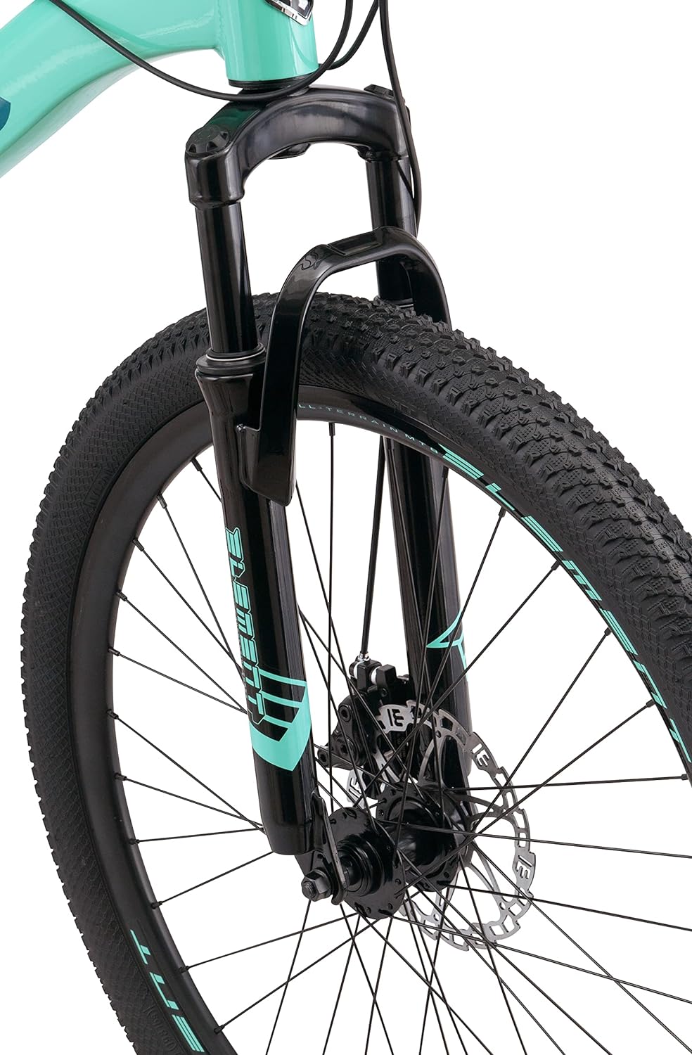 Mongoose Grafton Mountain Bike, 21 Speed, Aluminum Frame, Knobby Mountain Tires, Suspension Fork, Trigger Shifters, Mechanical Disc Brakes | Trigger Shifter, Aluminum Frame, Front Suspension