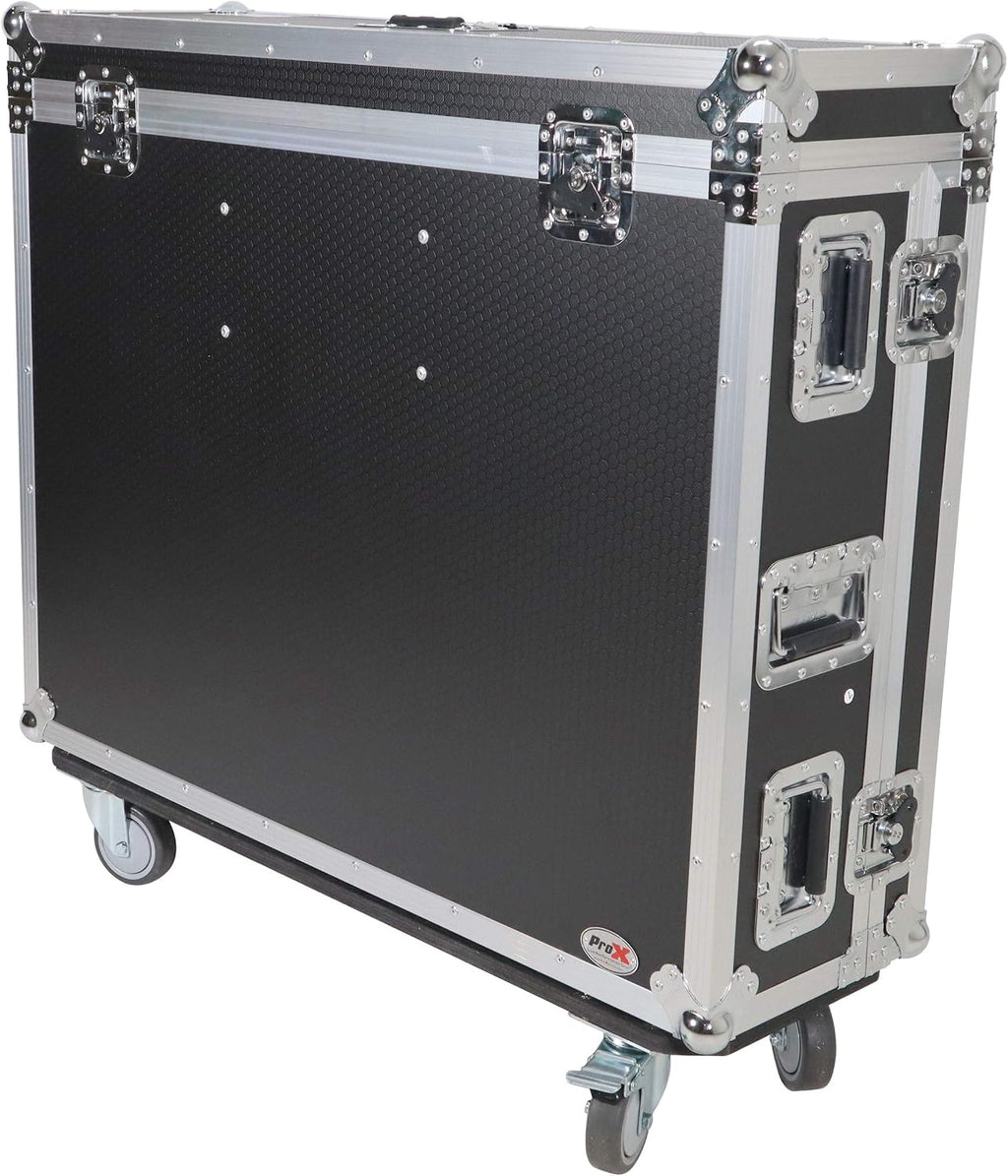 ProX XS-BX32DHW ATA Digital Audio Mixer Flight Case for Behringer X32 Console with Doghouse compartment and Caster wheels